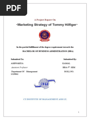 tommy hilfiger organizational structure
