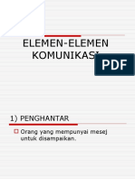 Elemen-Elemen Dalam Komunikasi