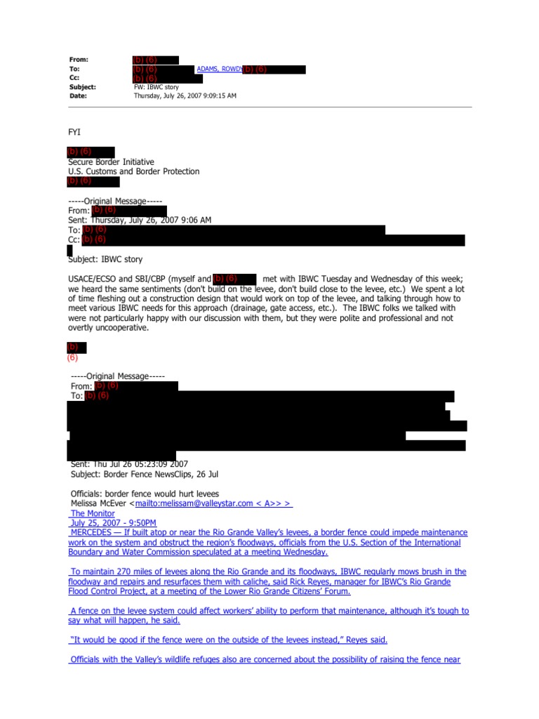 CREW: U.S. Department of Homeland Security: U.S. Customs and Border ...