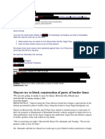 CREW: U.S. Department of Homeland Security: U.S. Customs and Border Protection: Regarding Border Fence: FW - Block Construction (Redacted) 2