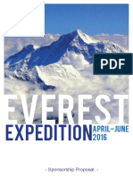 Everest Expedition 2016 - Proposal For Sponsorship - FINAL