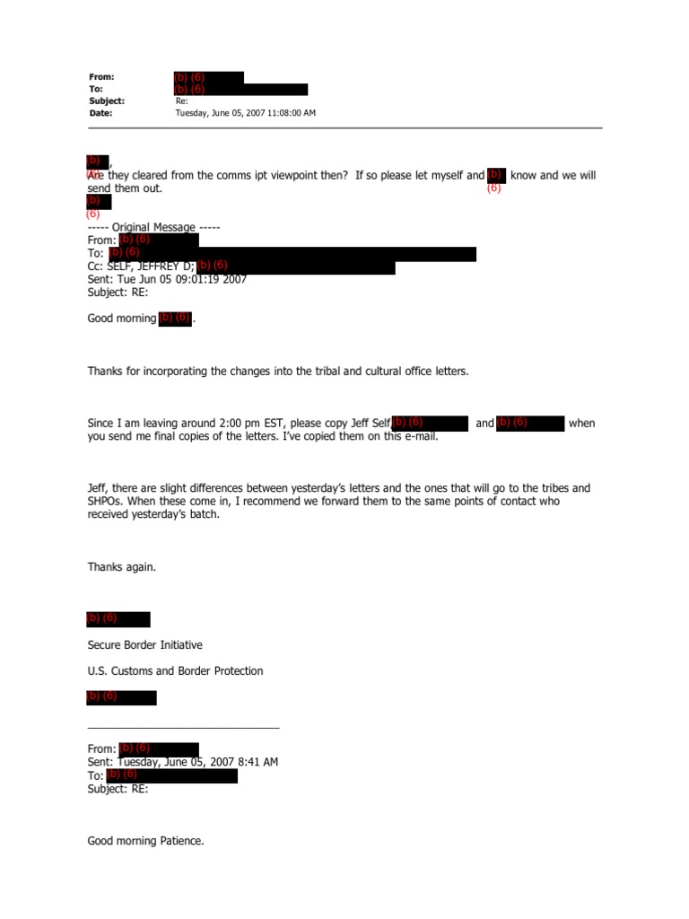 CREW: U.S. Department of Homeland Security: U.S. Customs and Border ...