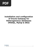 Installation and Configuration of Oracle Database Gateway For Heterogeneous Databases (MSSQL, MySql & DB2)