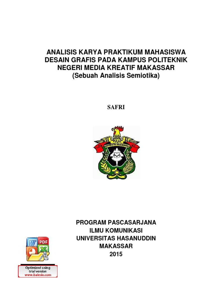 Analisis Karya Praktikum Mahasiswa Desain Grafis Pada Analisis Karya Praktikum Mahasiswa Desain Grafis Pada
