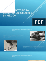 Antecedentes de La Transportacion Aerea en Mexico