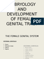 Dvpt of Female Genital Tract