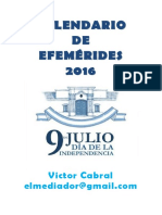 Calendario de Efemérides 2016 v2.0