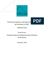 Informe Encuesta de Opinión Comisión de Pensiones en Chile