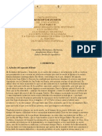 Encíclica Redemptor Hominis Del Santo Padre Juan Pablo II, 4 de Marzo de 1979