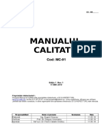 Manualul Calitatii - Model