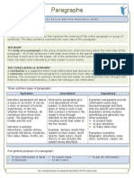 Paragraphs: The Three Parts of A Paragraph