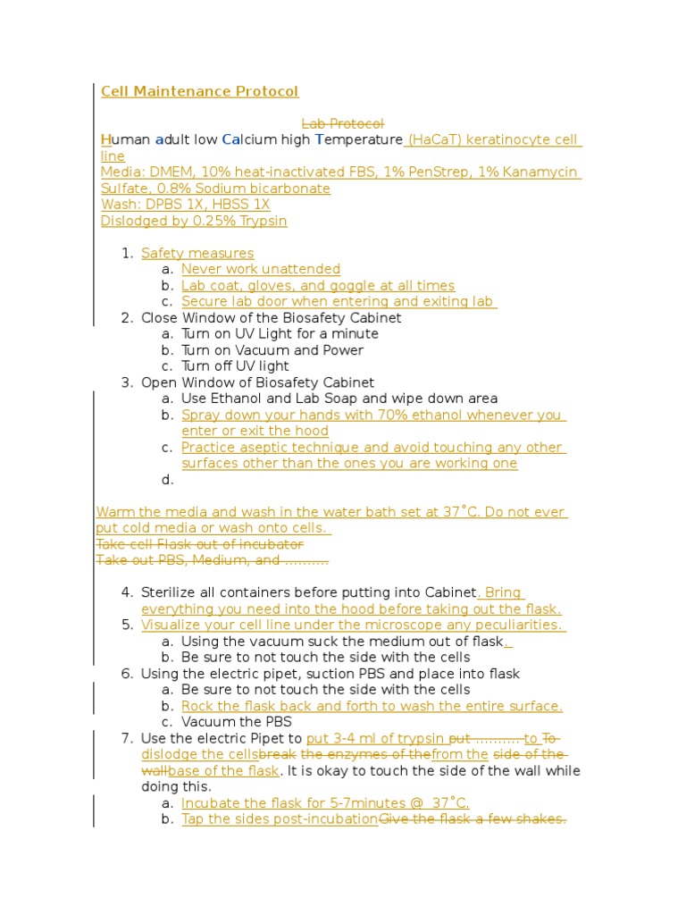 Lab Protocol PDF Laboratories Chemistry