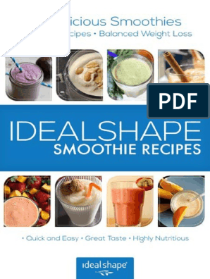 Idealshape Smoothie Recipes Pdf