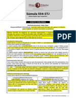 STJ - Súmulas 554 - Dir Tributário - Resp Trib Por Sucessão Empresarial