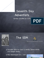 The Seventh Day Adventists - Sunday Study in Cults