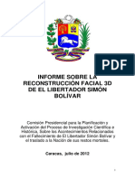 Informe Sobre La Reconstruccion Facial 3D de El Libertador