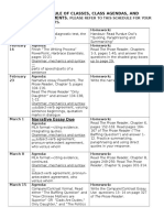 English 111 - Schedule