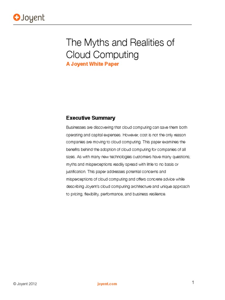 Myths Realities Cloud Computing | PDF | Scalability | Cloud Computing