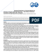 SPE 130745 How To Propagate Petrophysical Properties in A Fracture Network For Naturally Fractured Carbonate Reservoirs Case Study: Cretaceous Formations at Maracaibo Lake, Venezuela