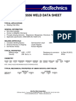 Alloy 5556 Weld Data Sheet: Typical Applications
