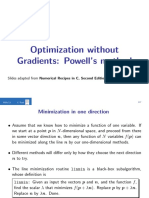 Optimization Without Gradients: Powell's Method: Slides Adapted From Numerical Recipes in C, Second Edition (1992)