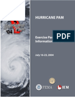 DHS, FEMA and Dept. of State: Failure of Hurricane Relief Efforts: I - Hurricane Pam Participant Information July 16-23 2004