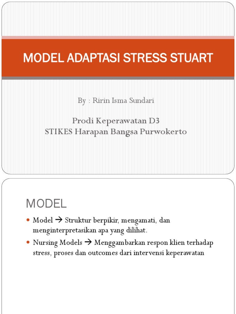 Model Adaptasi Stres Stuart dalam Keperawatan | PDF | Karier ...