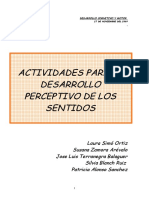Actividades para El Desarrollo Perceptivo de Los Sentidos Actividades para El Desarrollo Perceptivo de Los Sentidos