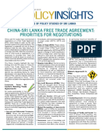China - Sri Lanka FTA: Priorities for Negotiations  15