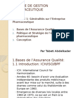 Assurance Qualité en Pharmaceutique