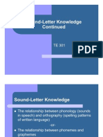 Sound Letter Knowledge 02