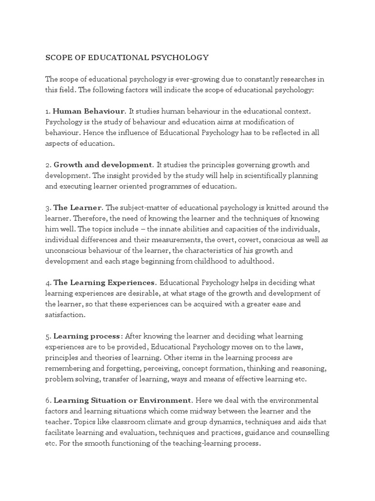 scope-of-educational-psychology-educational-psychology-learning