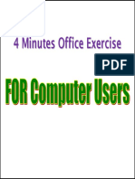 4 Minutes Office Exercise For Computer Users