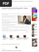 Malawi Govt Ready to Table Information Bill – Tembenu _ Malawi Nyasa Times – Malawi Breaking News in Malawi