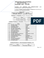 Short Listed Candidates For Calling Seminar-cum-Presentation and InterviewTeaching Posts-Feb - 2016