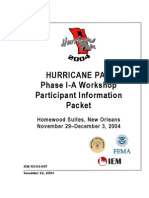 DHS, FEMA and Dept. of State: Failure of Hurricane Relief Efforts: J - Phase 1A Workshop Participant Information