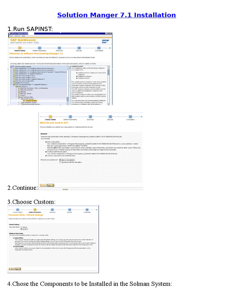 SAP Solution Manager 7.1 Installation Guide | PDF