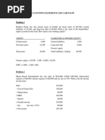 Problem Sets Solutions 1 Accounting Statements and Cash Flow