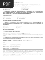 Questões de Arte Para o Banco de Dados 1ano