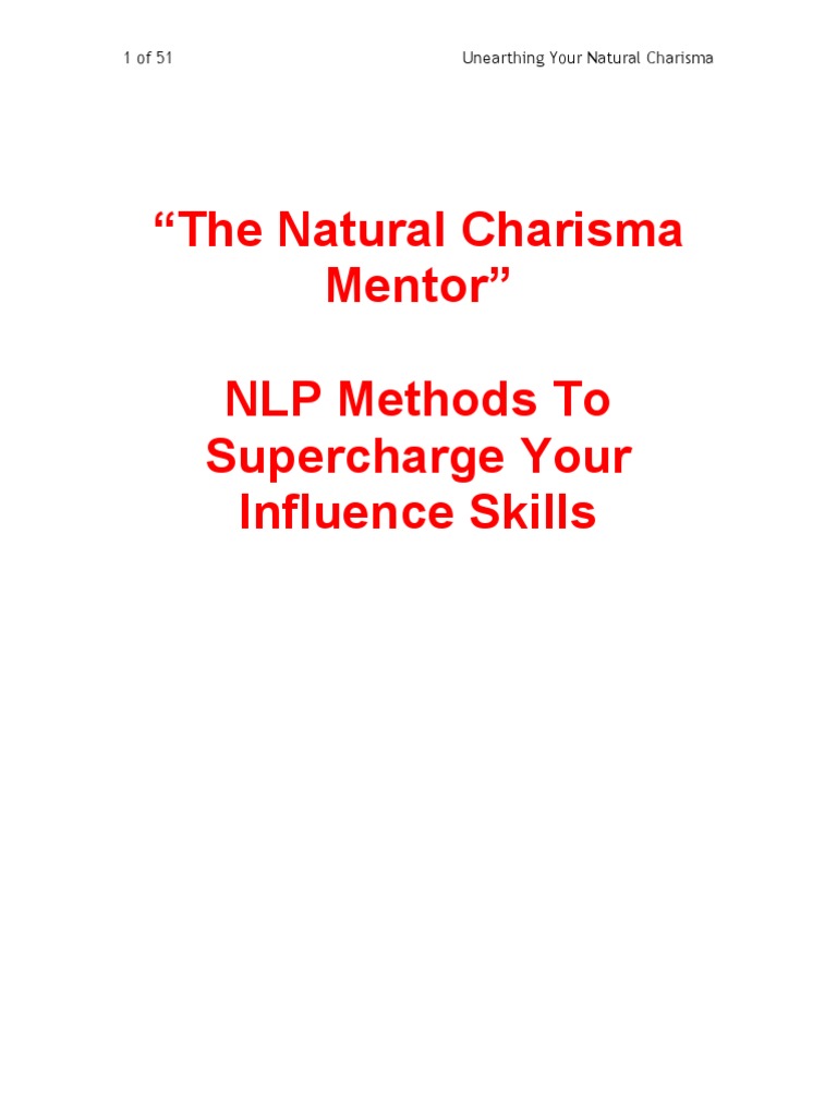 Charisma | PDF | Body Language | Perception