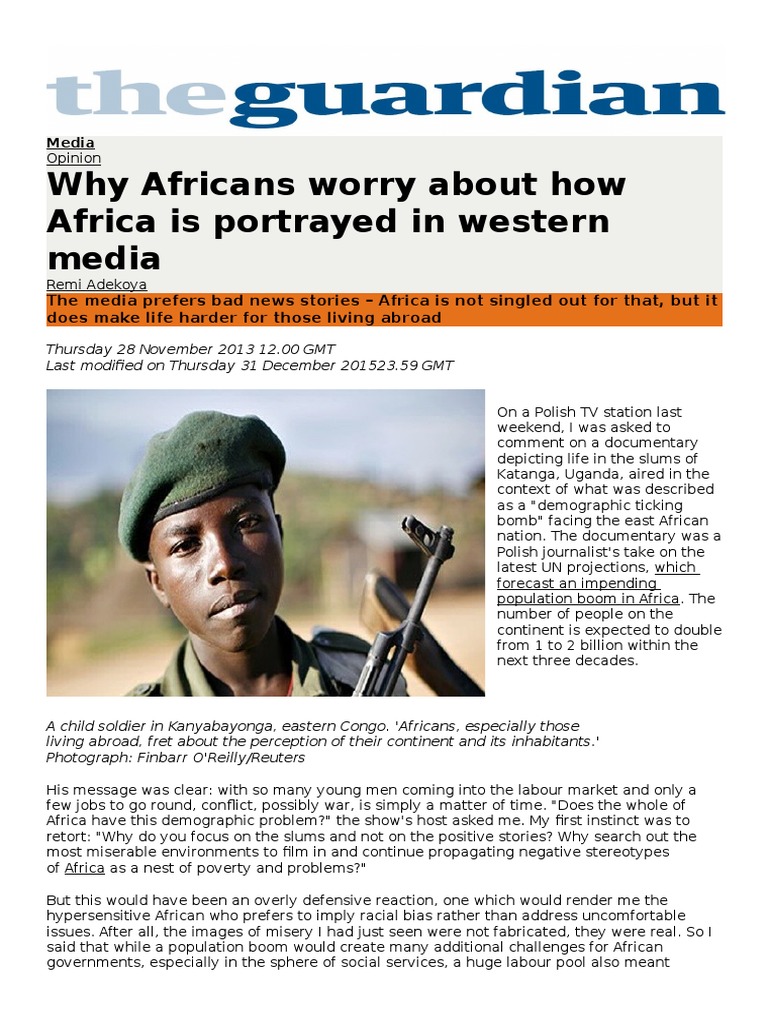 Africa and The Media - The Guardian | PDF | Africa | Racism
