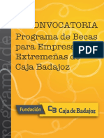 Dosier III Convocatoria Becas Caja Badajoz