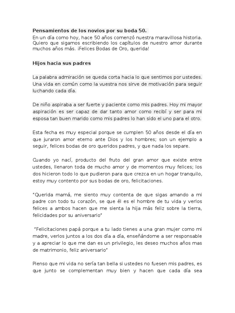 Bodas de Oro: Amor y Legado Familiar | PDF | Boda | Amor, image size:768x1024