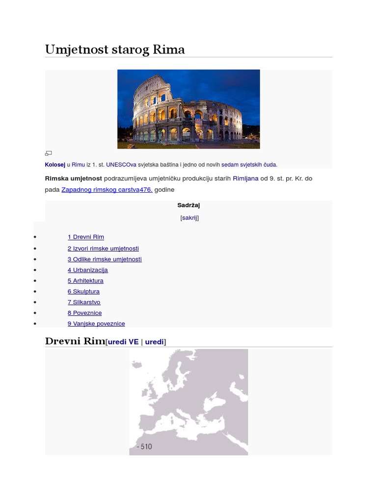 Umestnost Starog Rima | PDF