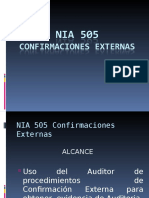 Nia 505 Confirmaciones Externas