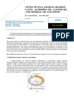 Comparative Study of Full Journal Bearing With Bio Lubricants Jatropha Oil Castor Oil Neem Oil and Mineral Oil Sae 20w50