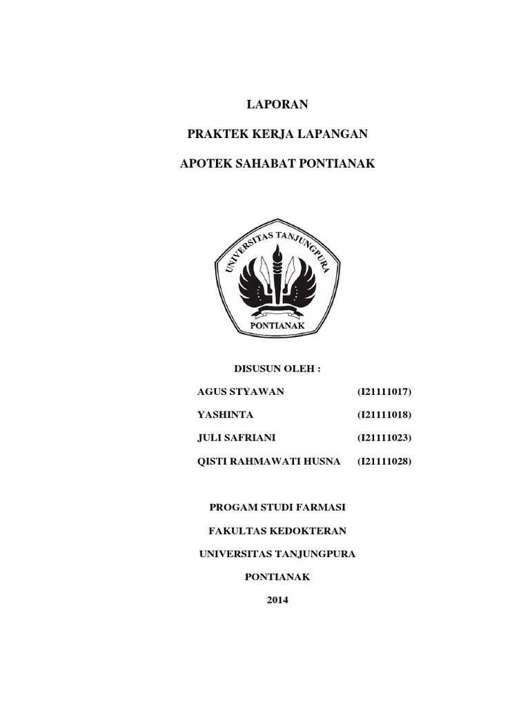 Laporan Pkl Apotek Sahabat Pdf