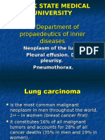 Lung Cancer, Pleural Effusion, Dry Pleurisy & Pneumothorax