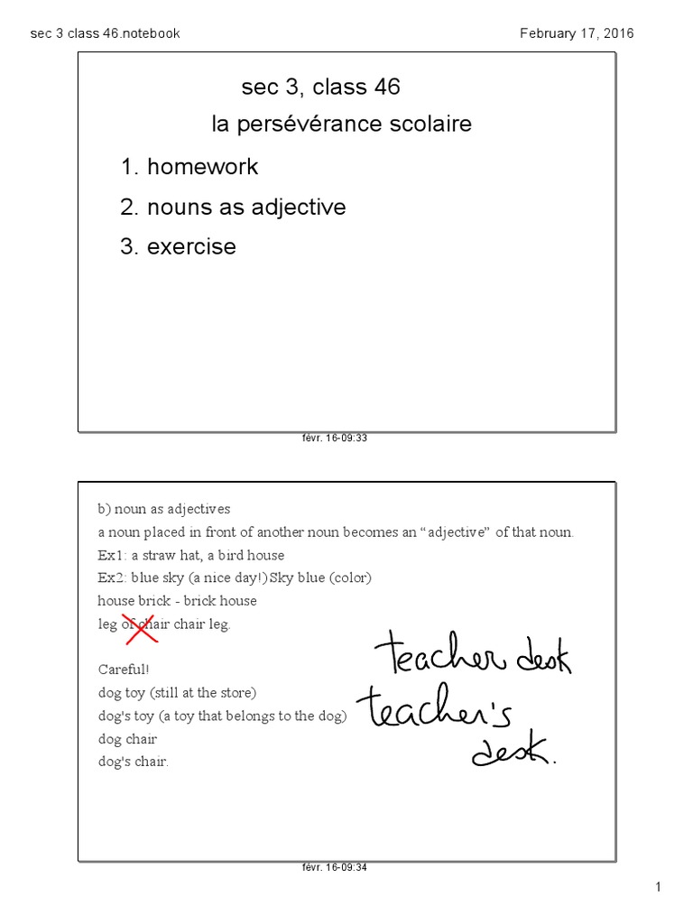 Sec 3 Class 46 | PDF