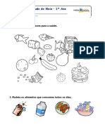 Ficha de Trabalho - A Alimentação